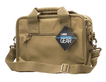 NcStar VISM Double Pistol Range Bag, Tan - CPDX2971T