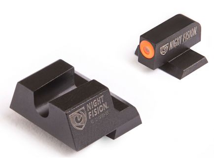 Night Fision Night Sight Set for Canik TP9SF ELITE Handguns, Green with Orange Square Front - CNK-027-014-OGZX