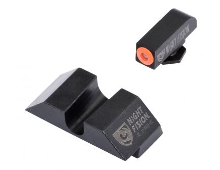 Night Fision Night Sight Set for Glock 17/17L/19/22-28/31-35/37-39 Pistols, Green with Orange Square Front - GLK-001-014-OGZX