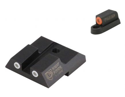 Night Fision Night Sight Set for CZ-USA P-07, P-09 Handguns, Green with Orange Square Front, Green with White Square Rear - CZU-076-003-OGWG