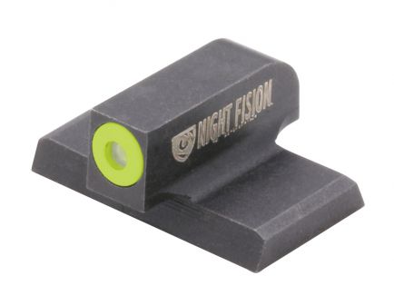 Night Fision Perfect Dot Front Night Sight for HK VP9 and VP9SK Handguns, Green with Yellow Outline - HAK-125-001-YGXX