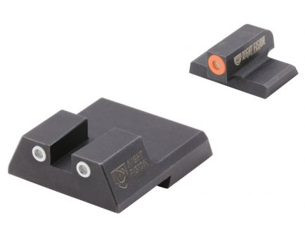 Night Fision Night Sight Set for HK VP9, 45C Tactical, P30SK Handguns, Green with Orange Square Front, Green with White Square Rear - HAK-126-003-OGWG