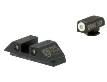 Night Fision Night Sight Set for Glock 42, 43 Pistols, Green with White Square Front/Rear - GLK-003-003-WGWG