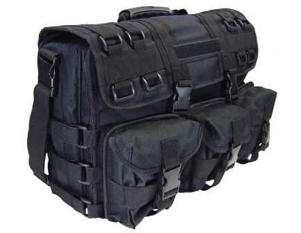 PS Products Peace Keeper Tactical Overnight Range Bag w/ Handgun Concealment, Black - SPOPCB