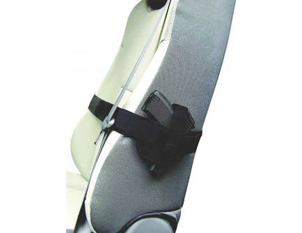 PS Products Right Hand Small/Medium Frame Auto Car Seat Holster, Plain Black - 036SH