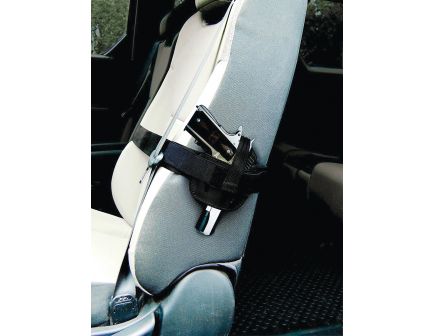 PS Products Right Hand Medium/Large Frame Auto Car Seat Holster, Plain Black - 035SH