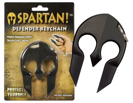 PS Products Spartan Close Contact Portable Protection Keychain, Black - SPARTANBK