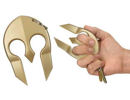 PS Products Spartan Close Contact Portable Protection Keychain, Gold - SPARTANGL