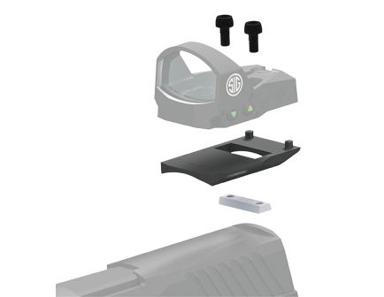 Sig Sauer ROMEO1 1-Piece Mounting Kit Base for Glock Pistols, Black - SOR1MK011