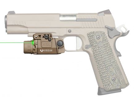 Viridian Laser Sight and Tactical Light Combo for Most Full-Sized Railed Pistols - 9300016