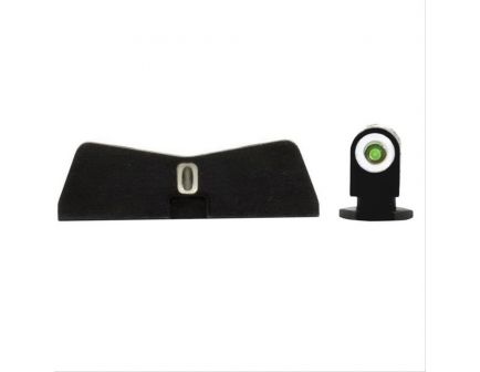 XS Sights Night Sight Set for Glock 42, 43, 43X, 48 Pistols, Green with White Outline Front, Green with White Outline Rear - GL-0003S-6