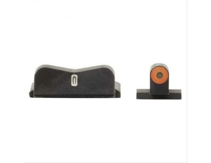 XS Sights Night Sight Set for S&W M&P M2.0 Shield 9mm, 40, 45 Pistols, Green with Orange Outline Front, Green with White Outline Rear - SW-0030S-5N