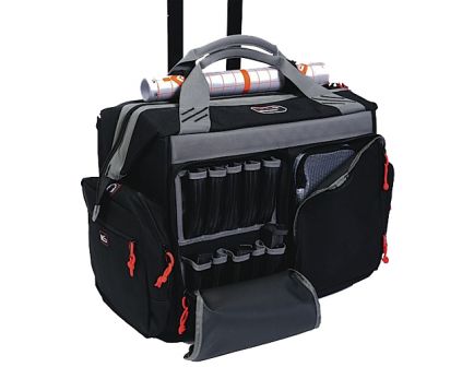 G Outdoors Rolling Range Bag, Large, Smooth Black - 2215RB