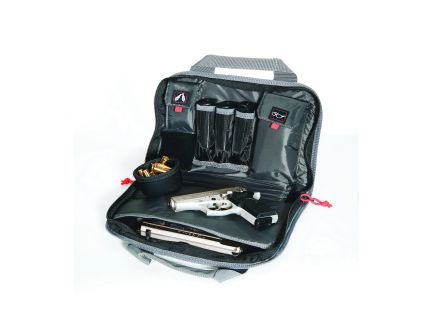 G Outdoors Quad Pistol Range Bag Case, Black - 1310PC