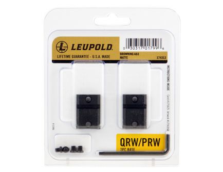 Leupold QRW Browning AB3 Steel 2-Piece Scope Base, Matte Black - 174313
