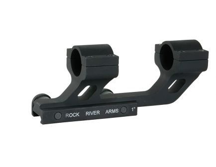Rock River Arms Hi-Rise 1" 1.685" 6061 Aluminum 1-Piece Cantilever Scope Mount w/ Integral Rings, Matte Black - AR0130T