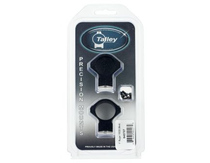 Talley Ruger 10/22 1" Medium 7075 T6 Aluminum 1-Piece Scope Mount, Anodized Black - 940707