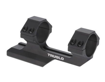 TruGlo Tactical AR 1" Aluminum Reversible 1-Piece Picatinny Rail/Scope Mount, Black - TG8963B