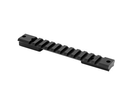 Warne Scope Mounts Mountain Tech Howa Mini Short and Long Action 7075 T6 Aluminum 1-Piece Scope Mount Rail, Hardcoat Anodized Black - 7656M