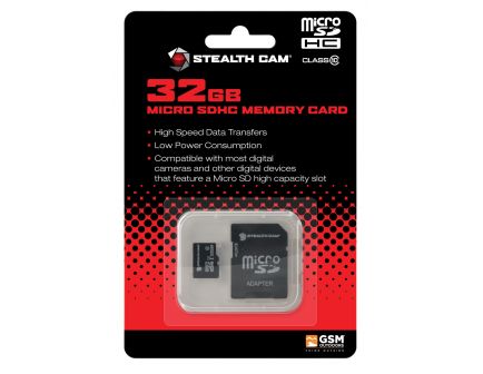 Stealth Cam 32 GB Single Pack Micro SD Memory Card - STC-32MICSD
