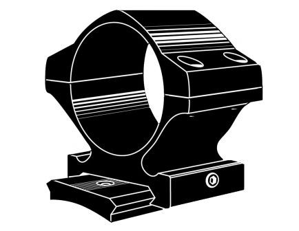 Kwik-Site 1" High Weaver Style Scope Ring, Black - KSWEVH