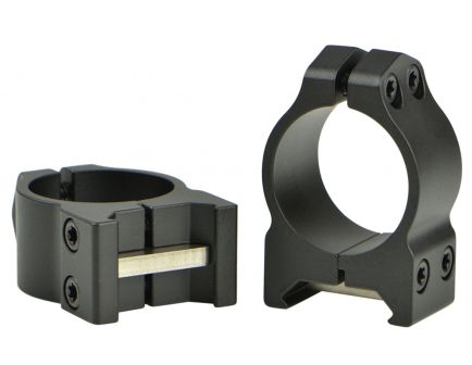 Warne Scope Mounts Maxima 1" Low Steel Fixed Scope Ring, Matte Black - 200M