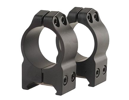 Warne Scope Mounts Maxima 1" Medium Steel Fixed Scope Ring, Matte Black - 201M