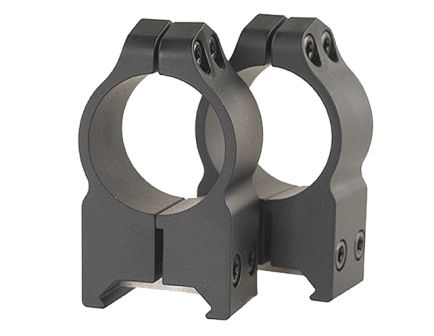 Warne Scope Mounts Maxima 1" High Steel Fixed Scope Ring, Matte Black - 202M