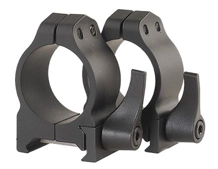 Warne Scope Mounts Maxima 1" Low Steel Quick Detach Scope Ring, Matte Black - 200LM