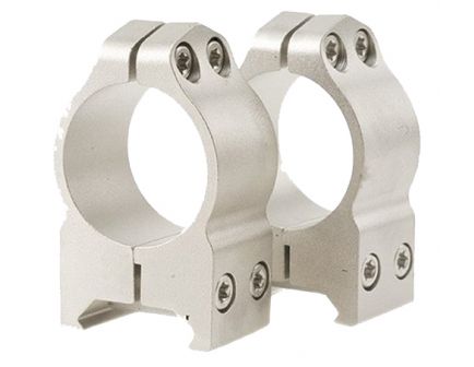 Warne Scope Mounts Maxima 1" High Steel Fixed Scope Ring, Silver - 202S