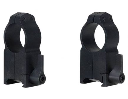 Warne Scope Mounts Maxima 1" Ultra High Steel Quick Detach Scope Ring, Matte Black - 204LM
