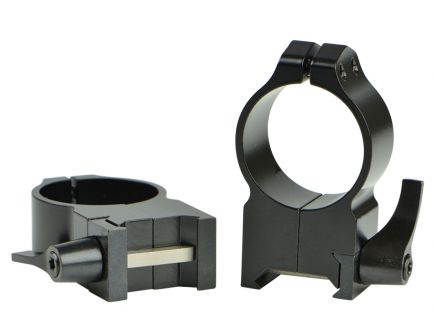 Warne Scope Mounts Maxima 30mm Extra High Steel Quick Detach Scope Ring, Matte Black - 216LM
