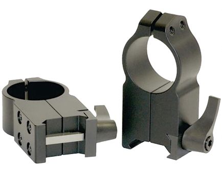 Warne Scope Mounts Maxima 30mm Ultra High Steel Quick Detach Scope Ring, Matte Black - 217LM