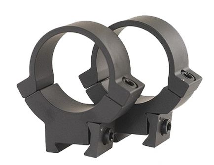 Warne Scope Mounts 1" Medium Steel Fixed Scope Ring, Matte Black - 721M