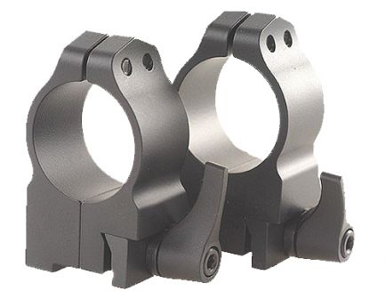 Warne Scope Mounts Maxima Ruger 30mm Medium Steel Quick Detach Scope Ring, Matte Black - 14RLM