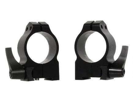 Warne Scope Mounts Maxima Tikka 30mm Medium Steel Quick Detach Scope Ring, Matte Black - 14TLM