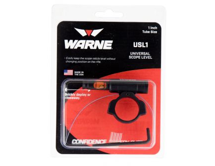 Warne Scope Mounts 1" 6061 Aluminum 1-Piece Universal Scope Level, Black - USL1