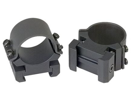 Weaver Sure Grip 1" High Steel 2-Piece Quick Detach Top Mount Scope Ring, Black - 49161