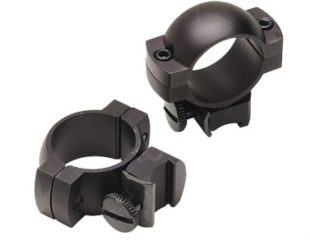 Simmons 1" Medium Aircraft Grade Aluminum 2-Piece Scope Ring, Matte Black - 49168