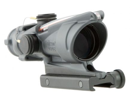 Trijicon ACOG 4x32mm Dual Illuminated Red 5.56/.223 BDC Chevron Rifle Scope, Sniper Gray - 100308