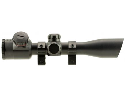 TruGlo Compact Crossbow 4x32mm Dual Illuminated Red/Green Range Finding Rifle Scope w/ Ring - TG8504B3L