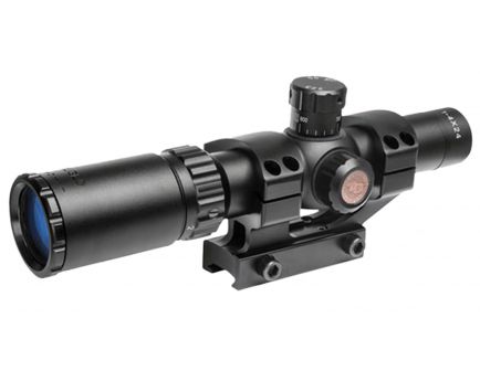 TruGlo Tru-Brite 30 1-4x24mm Duplex Mil-Dot Tactical Rifle Scope - TG8514BT