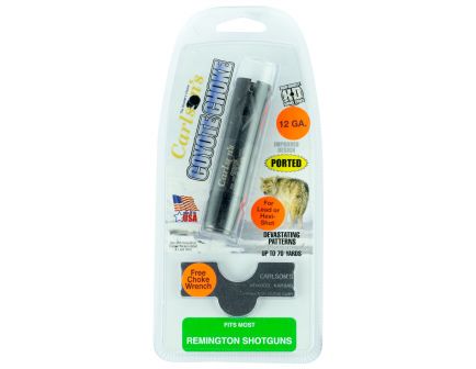 Carlson's Choke Tubes 12 Gauge Remington Ported Coyote Choke Tube, Black - 30044