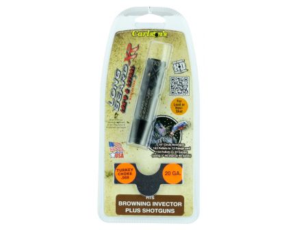 Carlson's Choke Tubes Long Beard 20 Gauge Invector Plus Ported Turkey Choke Tube, Black - 70145