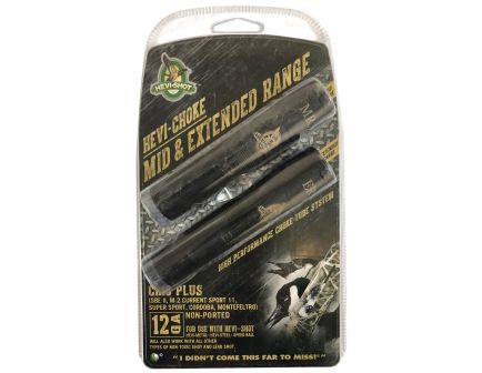 Hevi-Shot Hevi-choke 12 Gauge Mid and Extended Range Crio Plus Waterfowl Combo Choke Tube, Black - 85713