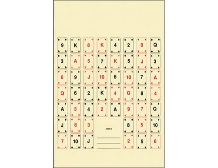Action Target Law Enforcement 22.5" x 24" Set of 52 #2 Playing Card Target, Black/Red, 100/box - CARD-2-100