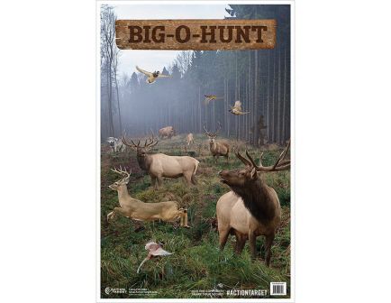 Action Target 23" x 35" Big-O-Hunt Target, Multi-Color, 100/box - GS-BIGHUNT-100