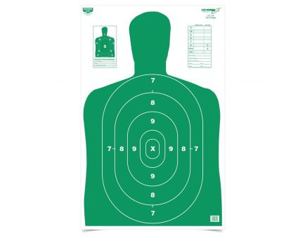 Birchwood Casey EZE-Scorer 23" x 35" Silhouette BC27 Practice Target, Green/White, 100/pack - 37017