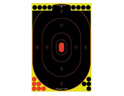 Birchwood Casey Shoot-N-C 12" x 18" Silhouette Standard Target, Yellow Enhancement, Black Target, 1800 Pasters, 100/pack - 34603
