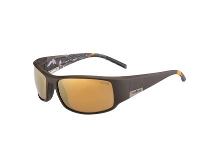 Bolle King Wraparound Eyewear, Polarized Sea Gold Lens - 12120